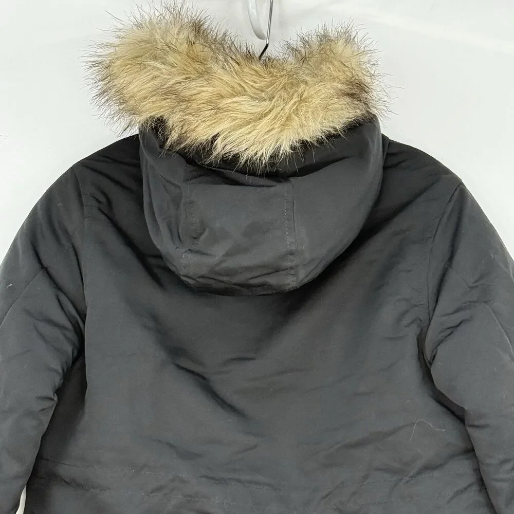 Gap Kids Boys Cold Control Ultra Max Parka Jacket Size Small (6-7) Black